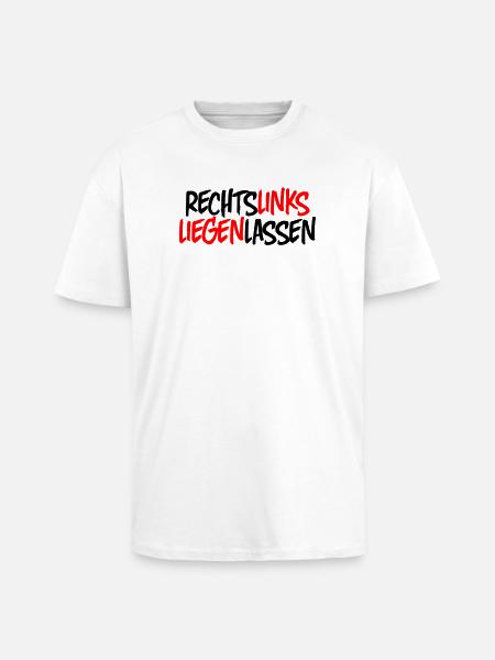 Leave it on the right - Unisex Oversized Heavyweight T-shirt - white