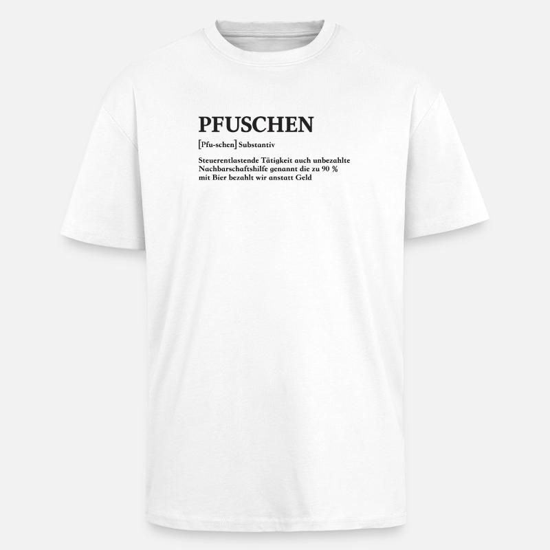 Botched Definition - Unisex Oversized Heavyweight T-shirt - white