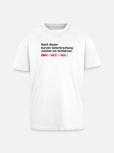 continue - Unisex Oversized Heavyweight T-shirt - white