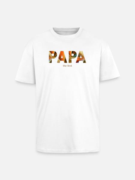 Papa - mein Anker - Oversized Heavyweight Unisex T-Shirt - Weiß