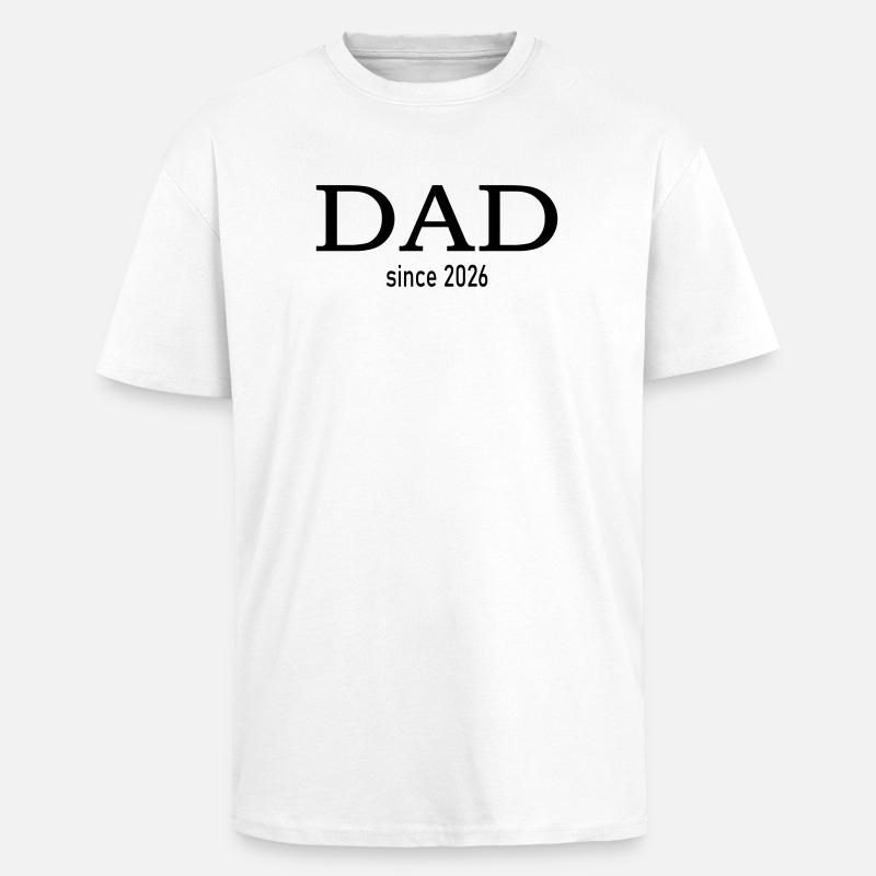 Dad since 2026 - Oversized Heavyweight Unisex T-Shirt - Weiß