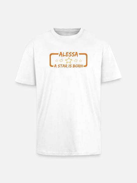 Geschenk Alessa - Oversized Heavyweight Unisex T-Shirt - Weiß