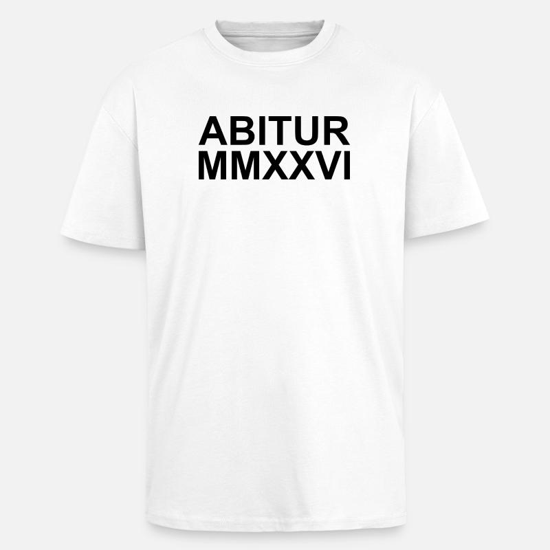 Abitur 2026 - RÖMISCH - Oversized Heavyweight Unisex T-Shirt - Weiß