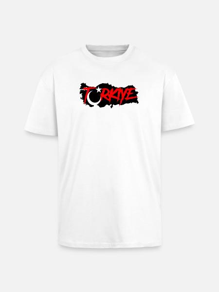 Türkei WM - Oversized Heavyweight Unisex T-Shirt - Weiß