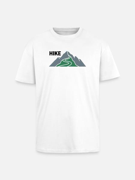 Hike Mountains Hiking Group Summits - Unisex Oversized Heavyweight T-shirt - white