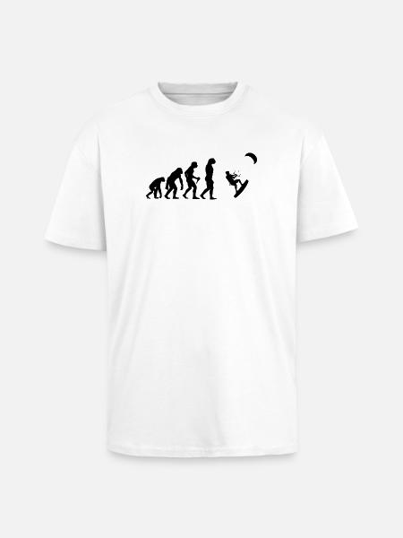 Geschenkidee für einen Kitesurfer mit Kiteboarding - Oversized Heavyweight Unisex T-Shirt - Weiß