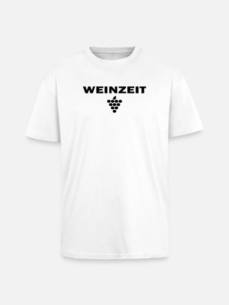 Weinzeit - Oversized Heavyweight Unisex T-Shirt - Weiß