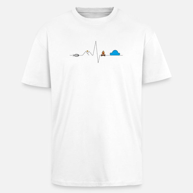 Aventure - T-shirt unisexe oversize épais - blanc