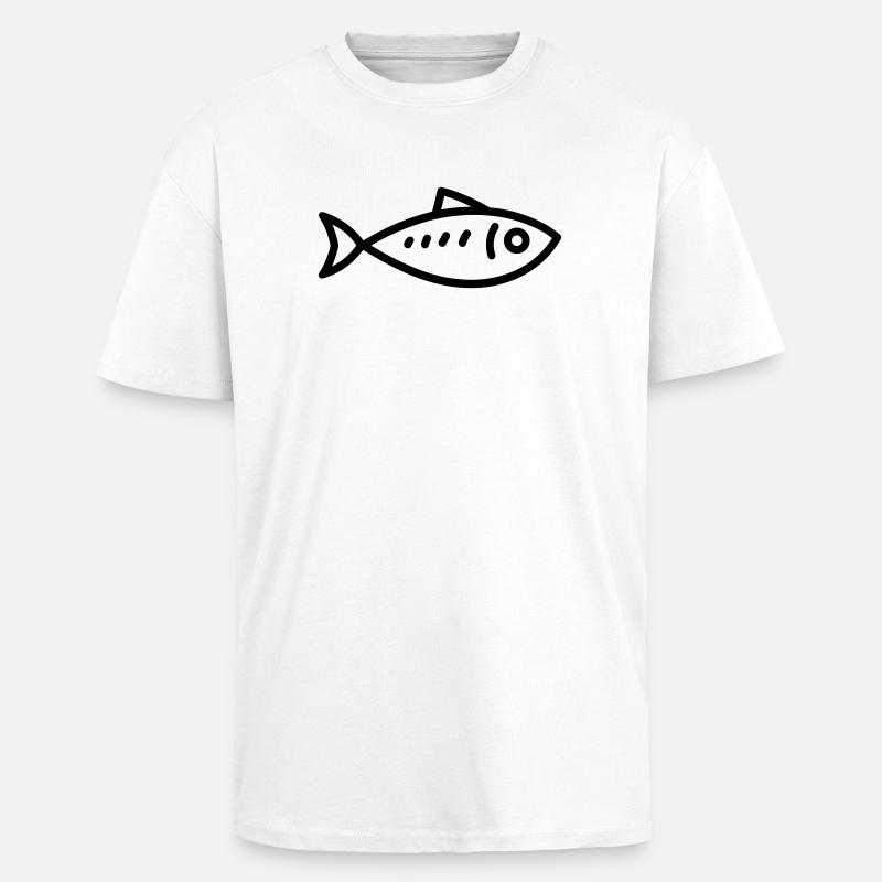 Hering - Oversized Heavyweight Unisex T-Shirt - Weiß