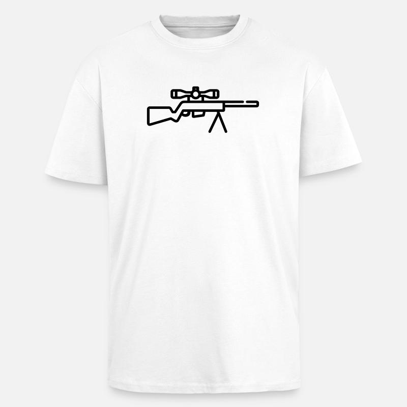 Scharfschütze - Oversized Heavyweight Unisex T-Shirt - Weiß