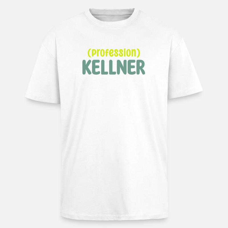 kellner - Oversized Heavyweight Unisex T-Shirt - Weiß