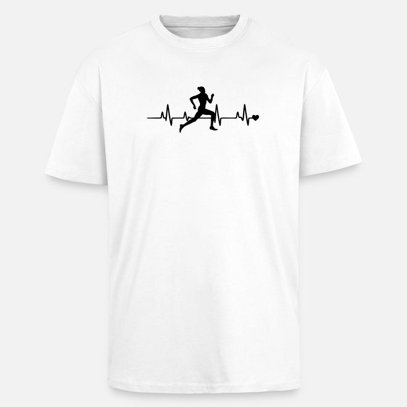 Laeuferin - Oversized Heavyweight Unisex T-Shirt - Weiß