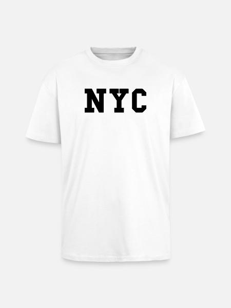 nyc - new york city - Unisex Oversized Heavyweight T-shirt - white