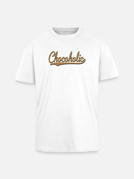 2541614 15352890 chocolate - Unisex Oversized Heavyweight T-shirt - white