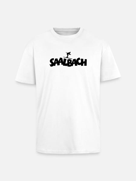 Saalbach Ski - Unisex Oversized Heavyweight T-shirt - white