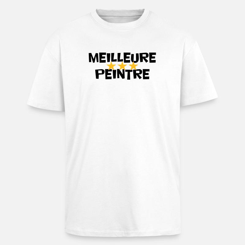 Best Painter - Unisex Oversized Heavyweight T-shirt - white