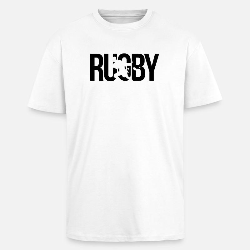 rugby - Unisex Oversized Heavyweight T-shirt - white
