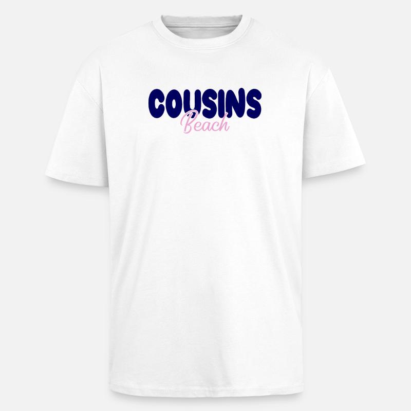 Cousins Beach – Bold & Soft - Oversized Heavyweight Unisex T-Shirt - Weiß