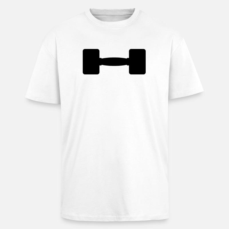 Hantel - Oversized Heavyweight Unisex T-Shirt - Weiß