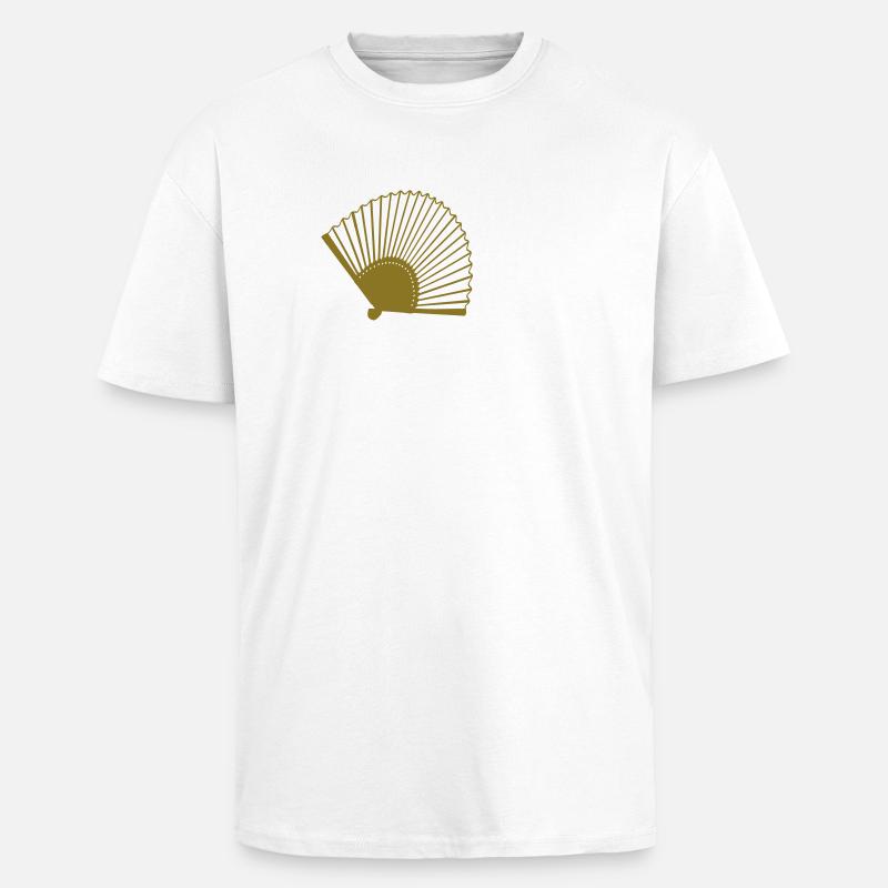 Fächer - Oversized Heavyweight Unisex T-Shirt - Weiß