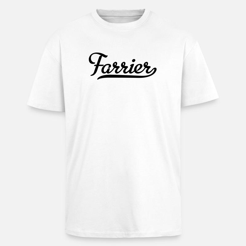 farrier - Oversized Heavyweight Unisex T-Shirt - Weiß