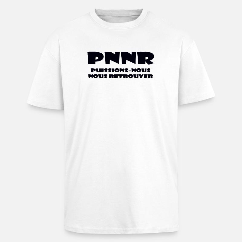 Design Graphique Abstrait - T-shirt unisexe oversize épais - blanc