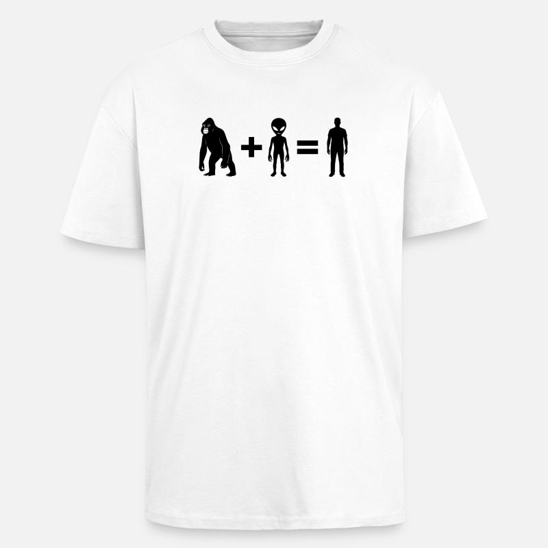 Evolution 2.0 by Falsches Design - Oversized Heavyweight Unisex T-Shirt - Weiß