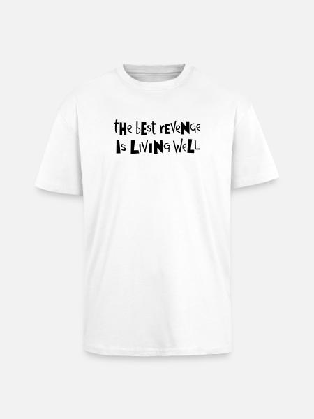 Best revenge ... by Cean - Unisex Oversized Heavyweight T-shirt - white