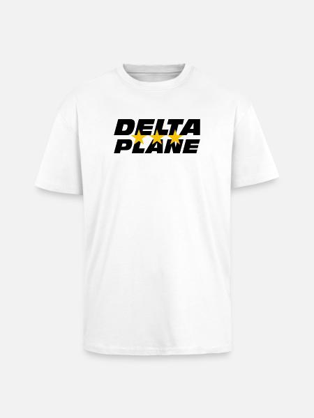 Logo Delta Plane Étoiles d'Excellence - T-shirt unisexe oversize épais - blanc