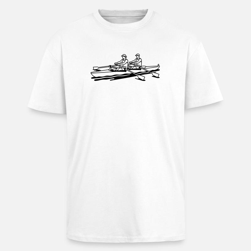 Rowing - Unisex Oversized Heavyweight T-shirt - white