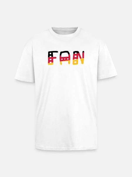 FAN - Shirt Germany - Unisex Oversized Heavyweight T-shirt - white