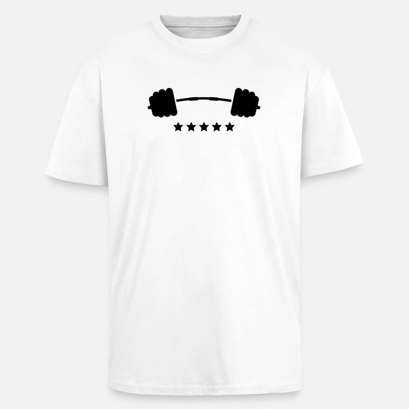 Gewichte - Oversized Heavyweight Unisex T-Shirt - Weiß