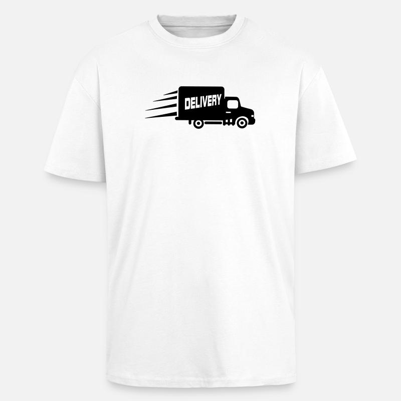 Transporter Van - Oversized Heavyweight Unisex T-Shirt - Weiß