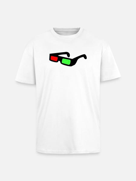 Blocs néon dans le contraste nocturne - T-shirt unisexe oversize épais - blanc