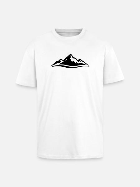 mountain - Unisex Oversized Heavyweight T-shirt - white