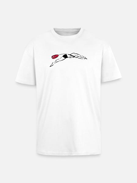 lifeguard plunge - Unisex Oversized Heavyweight T-shirt - white