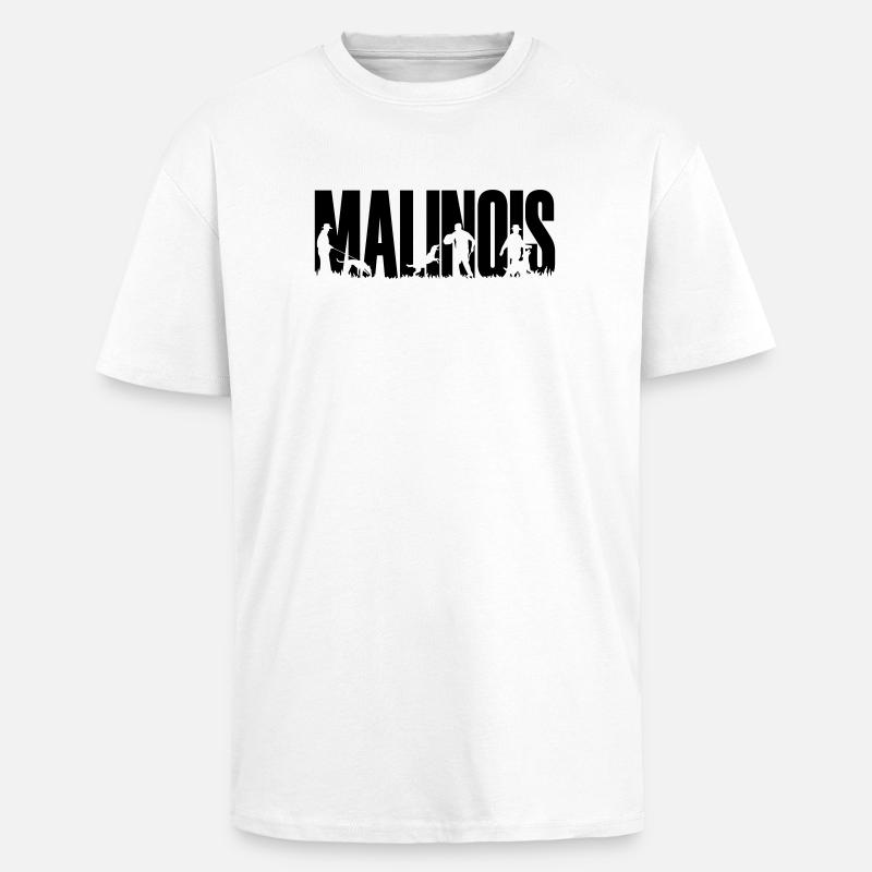 Introduction en bourse malinois schutzhund - T-shirt unisexe oversize épais - blanc