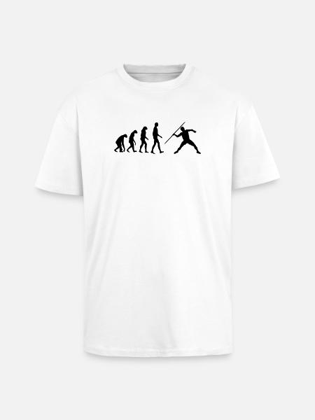 Javelin Throw Thrower Lancer de Javelot Speerwurf - Unisex Oversized Heavyweight T-shirt - white