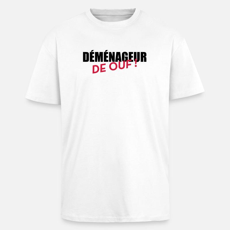 frachtführer / möbelpacker / mover / bewegen - Oversized Heavyweight Unisex T-Shirt - Weiß