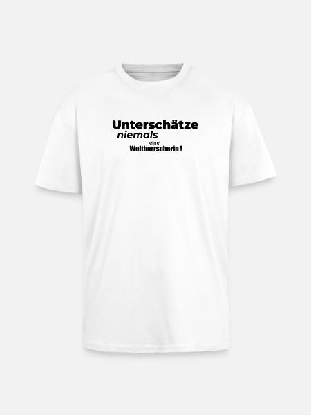 World ruler - Unisex Oversized Heavyweight T-shirt - white