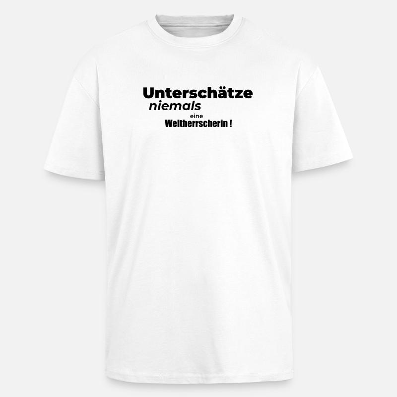 World ruler - Unisex Oversized Heavyweight T-shirt - white