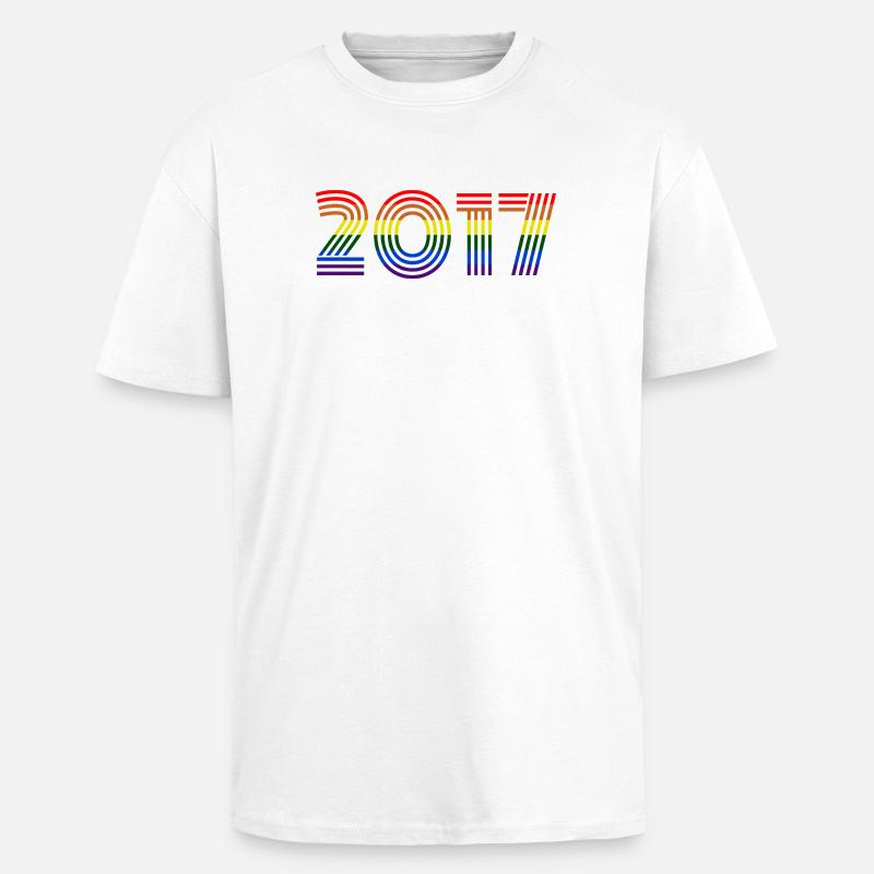 2017 - Unisex Oversized Heavyweight T-shirt - white