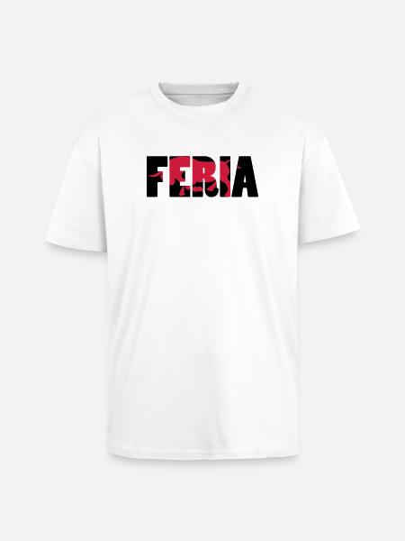 Feria - T-shirt unisexe oversize épais - blanc