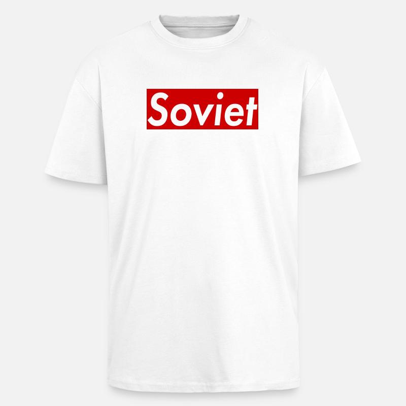 Sowjetisch - Oversized Heavyweight Unisex T-Shirt - Weiß