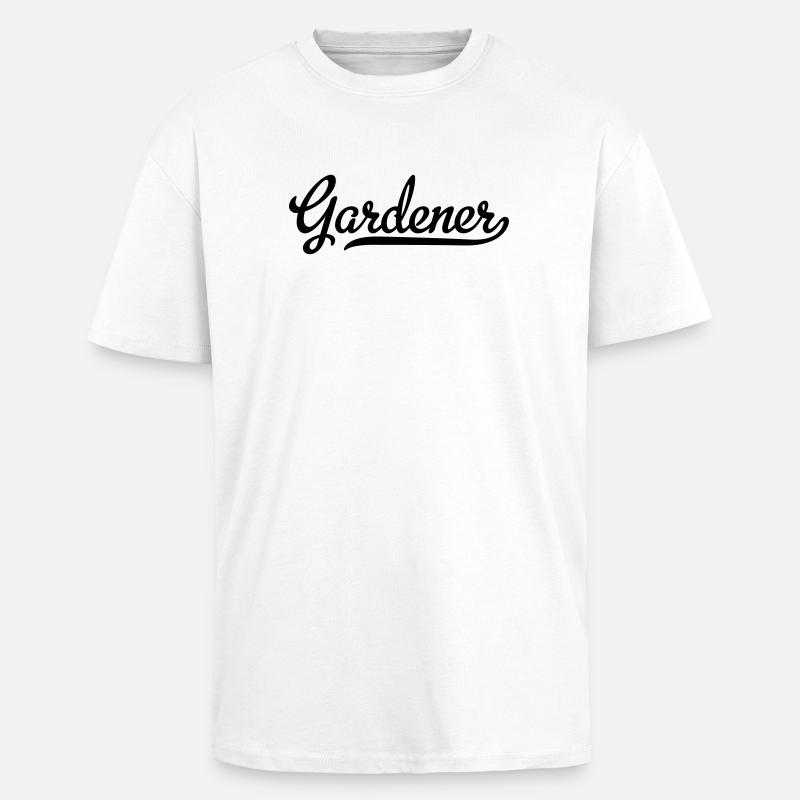 jardinier - T-shirt unisexe oversize épais - blanc