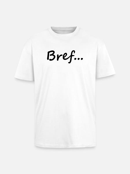Brief - Unisex Oversized Heavyweight T-shirt - white