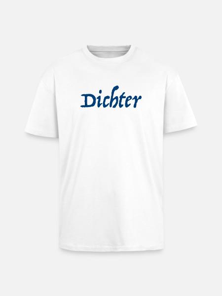 Poet Poem Writer - Unisex Oversized Heavyweight T-shirt - white