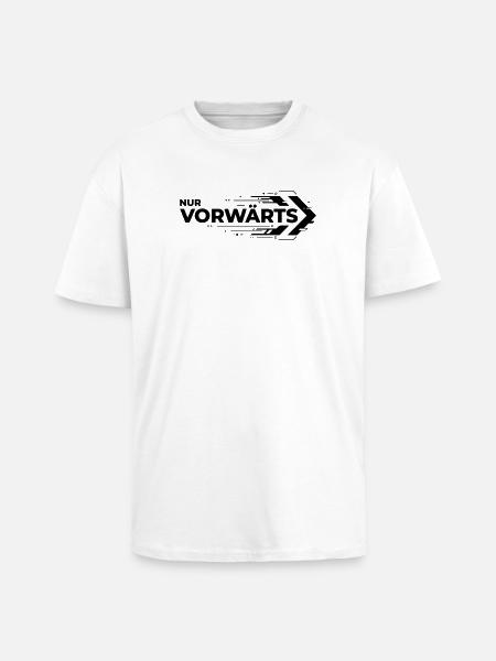 Nur Vorwärts - Oversized Heavyweight Unisex T-Shirt - Weiß