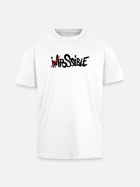 possible Everything is possible - Unisex Oversized Heavyweight T-shirt - white