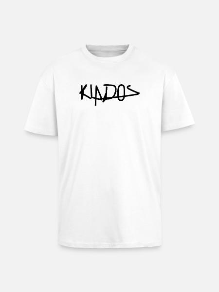 KUDOS Bedeutet Ruhm, Ehre, Anerkennung - Oversized Heavyweight Unisex T-Shirt - Weiß